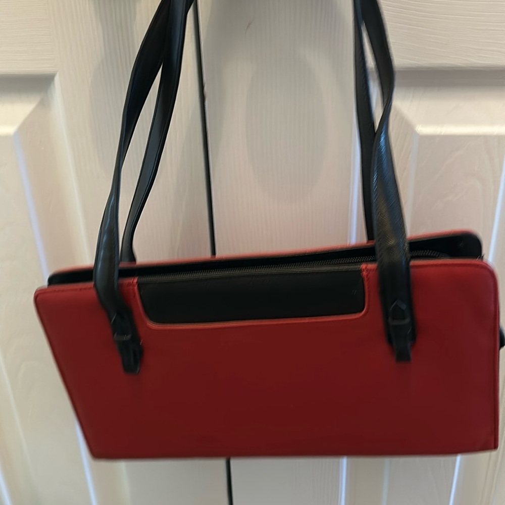 Black and red purse
